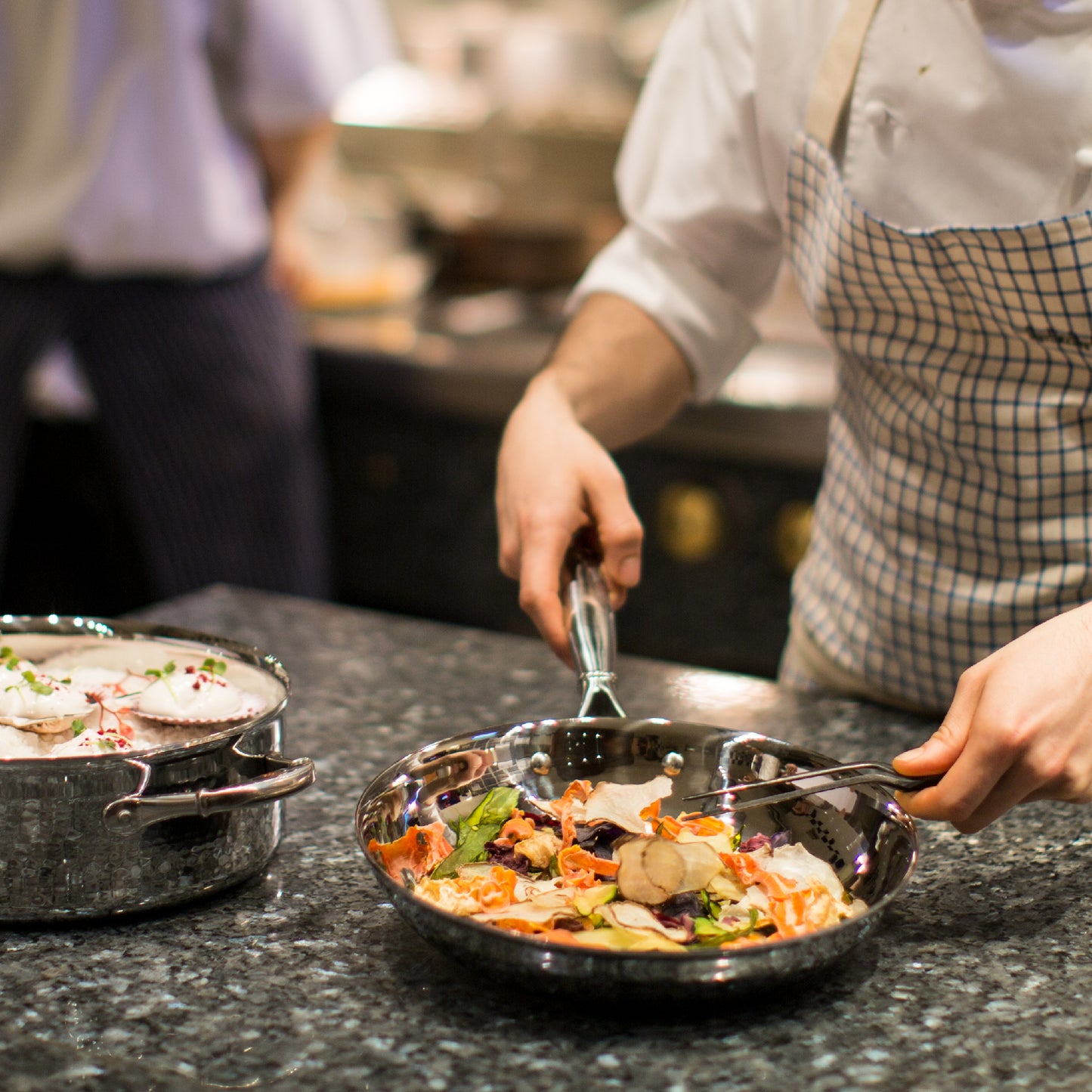 Hammered clad stainless steel frying pan from Ruffoni