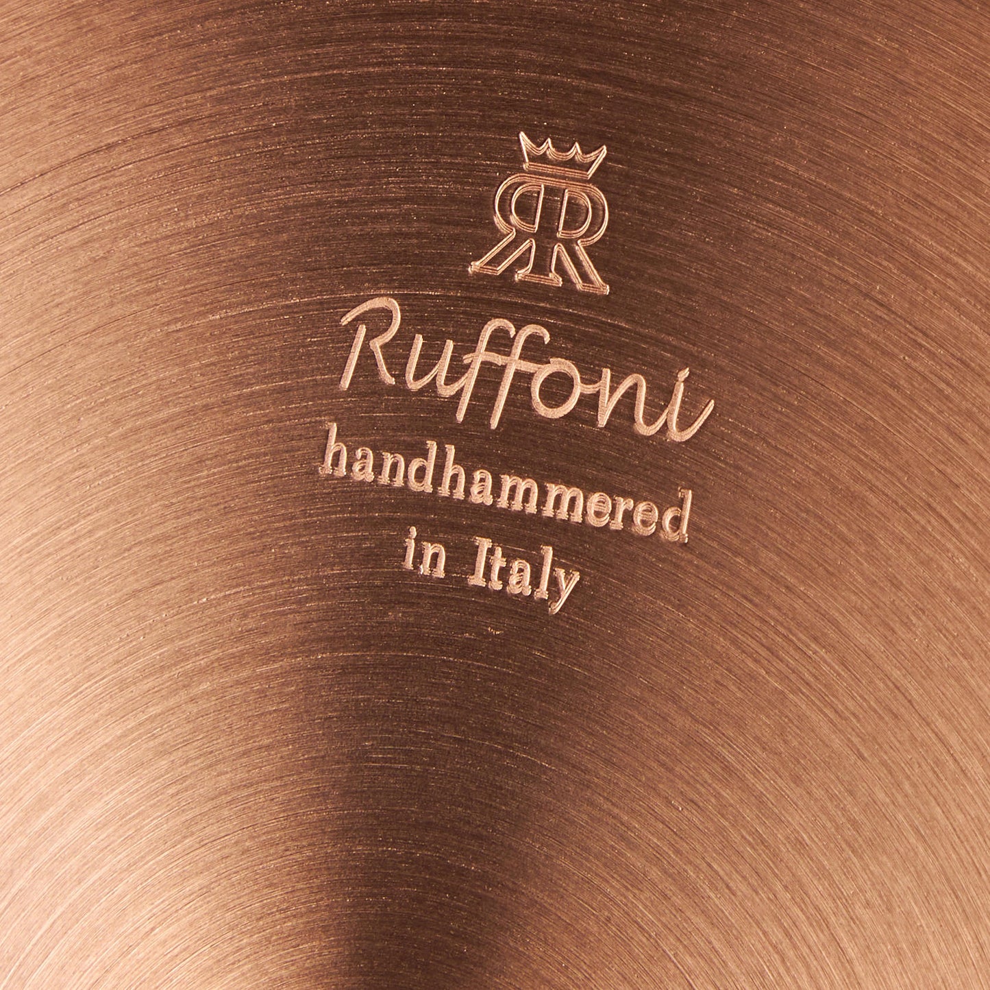 Ruffoni Made in Italy brand logo stamped under Opus Cupra for authenticity