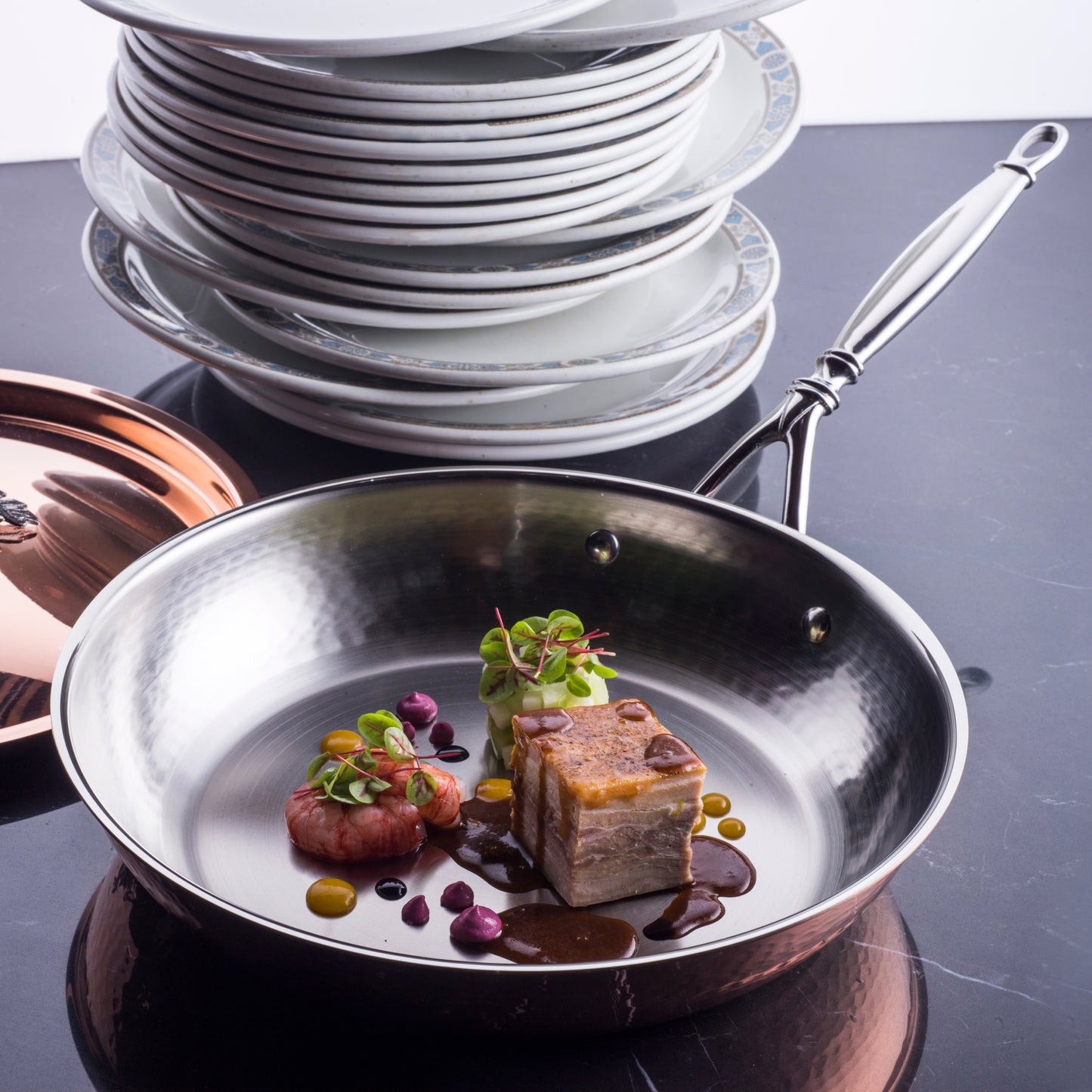Opus Cupra hammered copper with stainless steel lining from Ruffoni