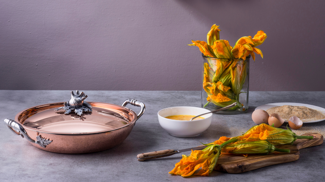 Zucchini blossoms (fiori di zucca)