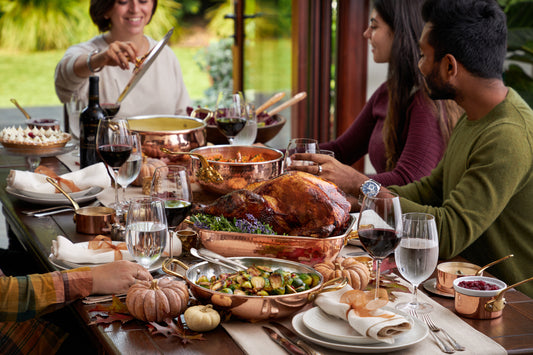 Ruffoni Thanksgiving table featuring Ruffoni Historia