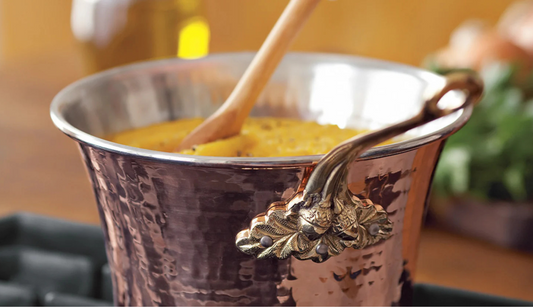 Polenta concia prepared in a Ruffoni Historia Polenta Pot