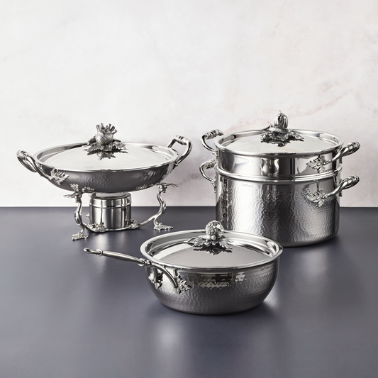 Opus Prima 8 piece stainless steel set in wooden box
