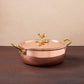 Hammered copper 4 Qt Braiser lined with high purity tin applied by hand over fire and bronze handles, from Ruffoni Historia collection