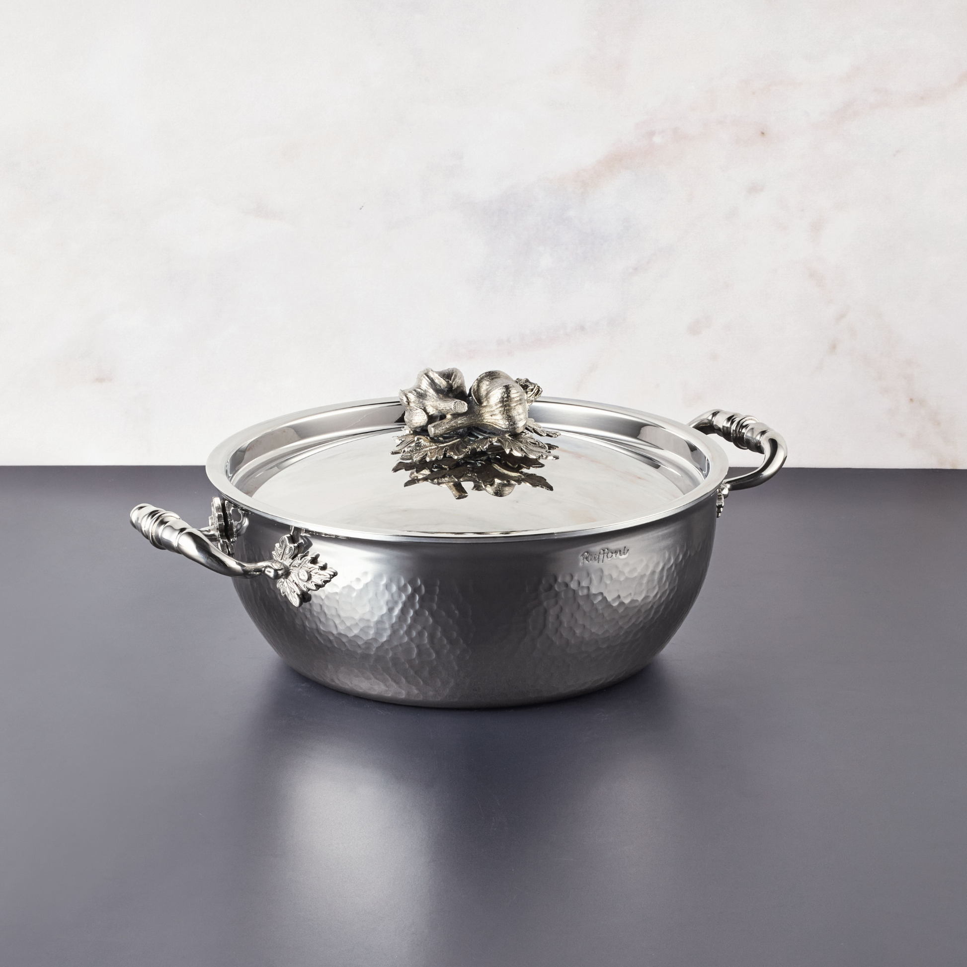 Ruffoni Opus Prima 4qt Chef Pot in clad stainless steel