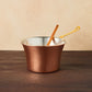 Ruffoni Historia polenta pot in hammered copper and tin lined by hand over fire