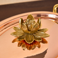 Ruffoni lotus-shaped bronze finial