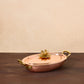 10" oval roaster with lotus knob