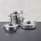 7 Piece Garlic Lovers Set  Opus Prima hammered-clad stainless