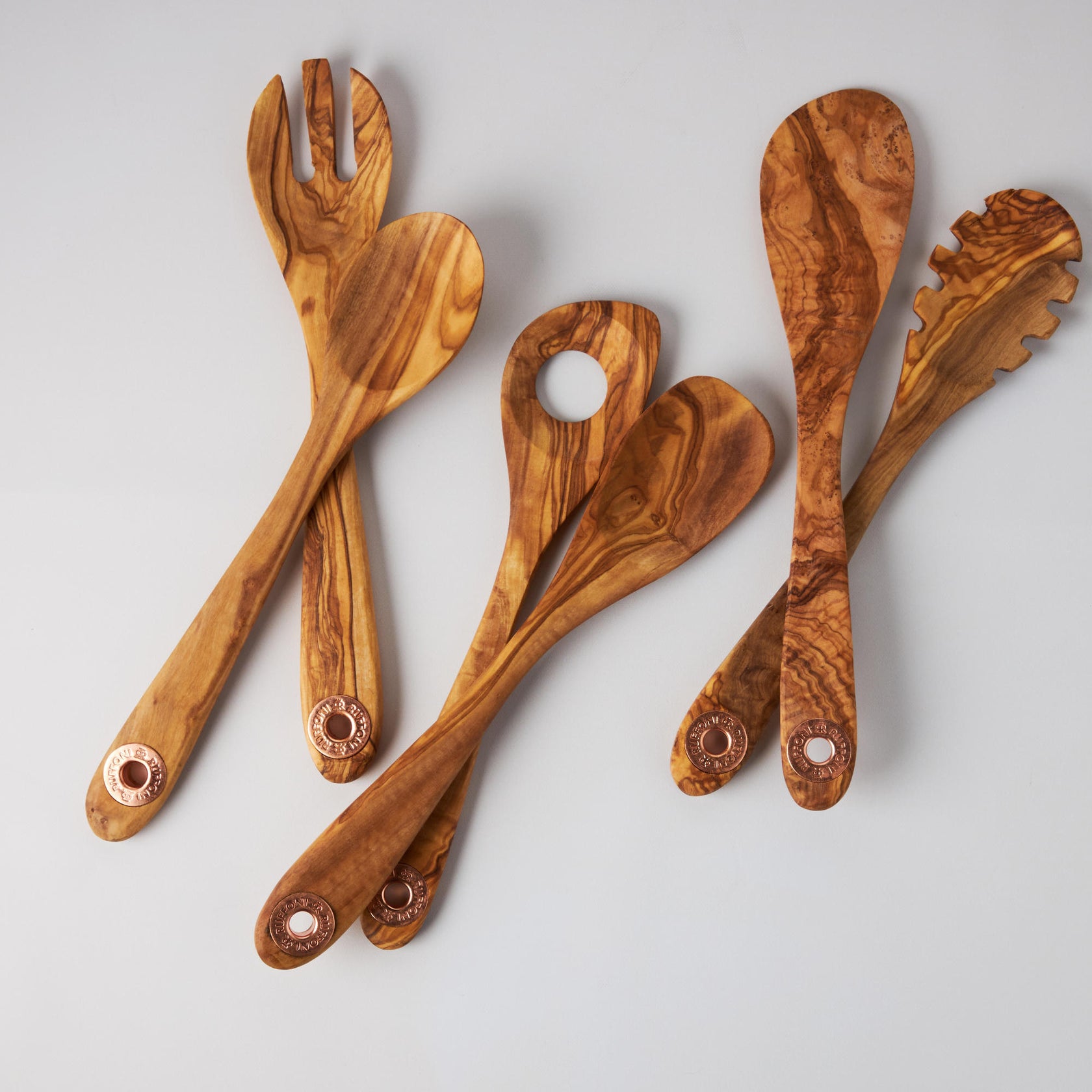 Ruffoni 6 Piece Italian Olivewood utensils Accessories Ruffoni US