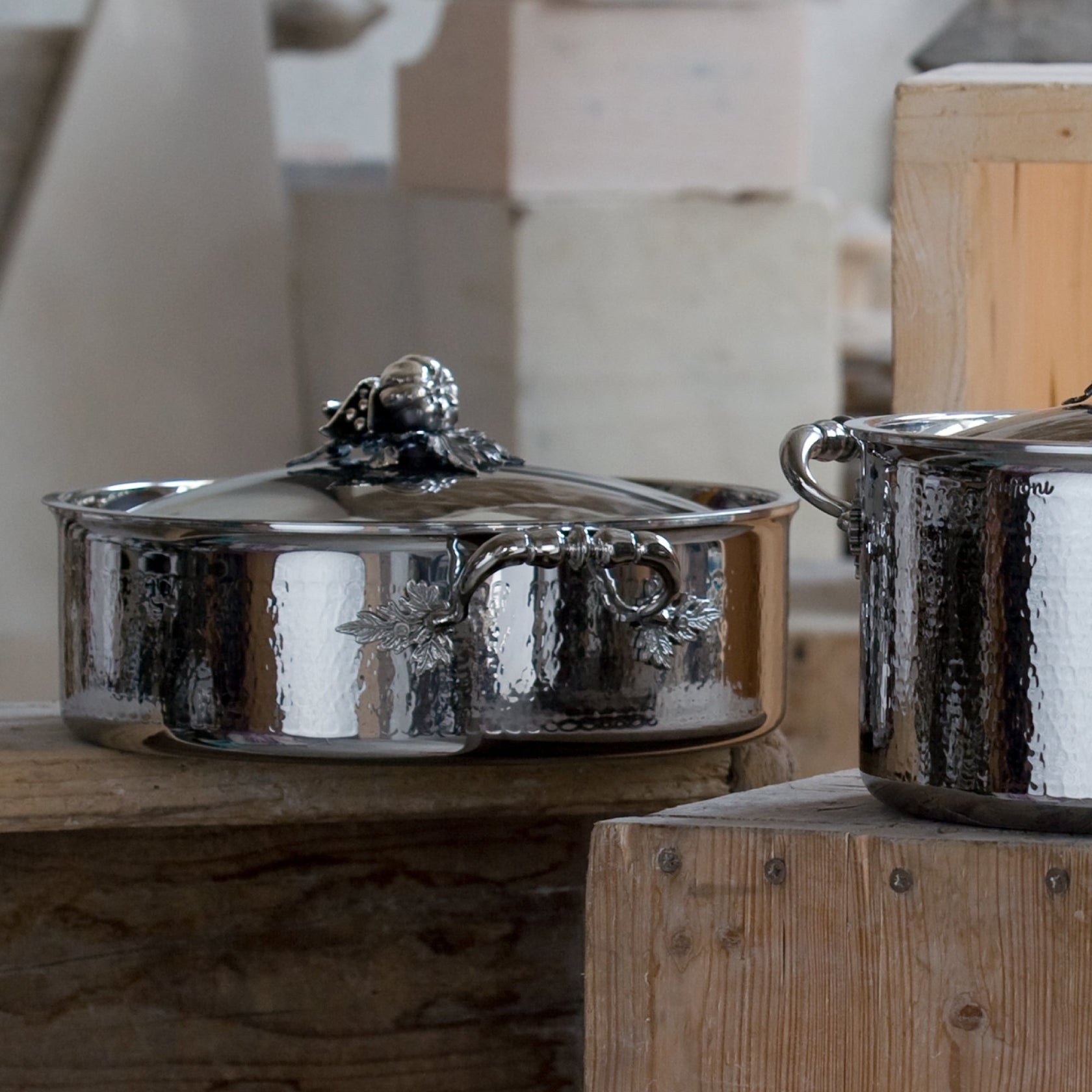 Ruffoni Stainless Steel Braiser 7QT Opus Prima Ruffoni US