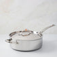  Hammered clad stainless steel sauté  pan with lid from Ruffoni