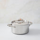 Hammered clad stainless steel covered soup pot from Ruffoni