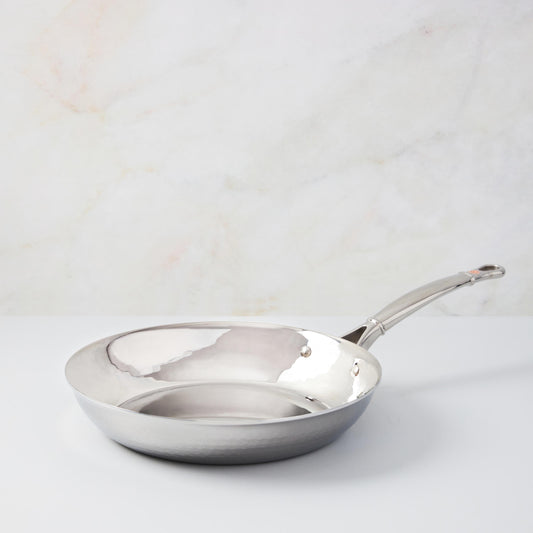Hammered clad stainless steel  frying pan from Ruffoni