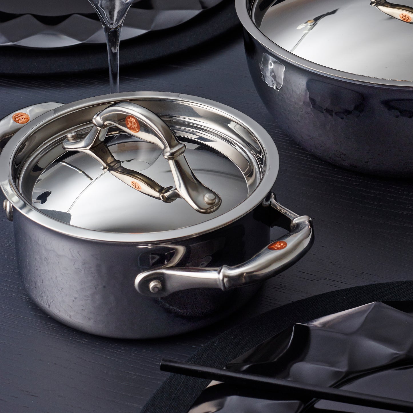  Hammered clad stainless steel cookware from Ruffoni