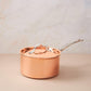 Saucepan with lid in hammered copper with stainless steel lining from Ruffoni