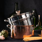 Caterina, the 8qt hammered copper stockpot part of The Pasta Queen by Ruffoni Collection of Made in Italy cookware